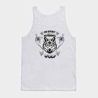 Mystical Spirit Wolf: Majestic and Wise. Tank Top